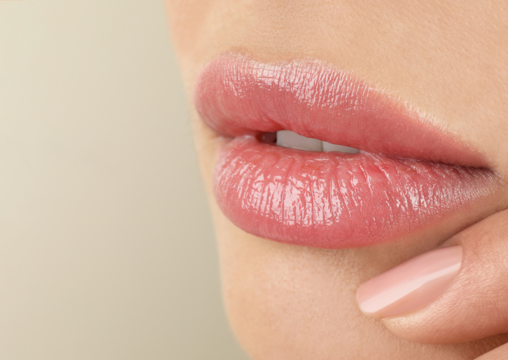 Nahaufnahme von Lippen nach einer ästhetischen Behandlung mit Botox und Hyaluron in Neustadt am Rübenberge